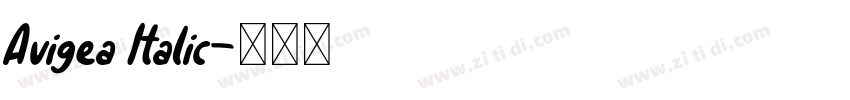 Avigea Italic字体转换